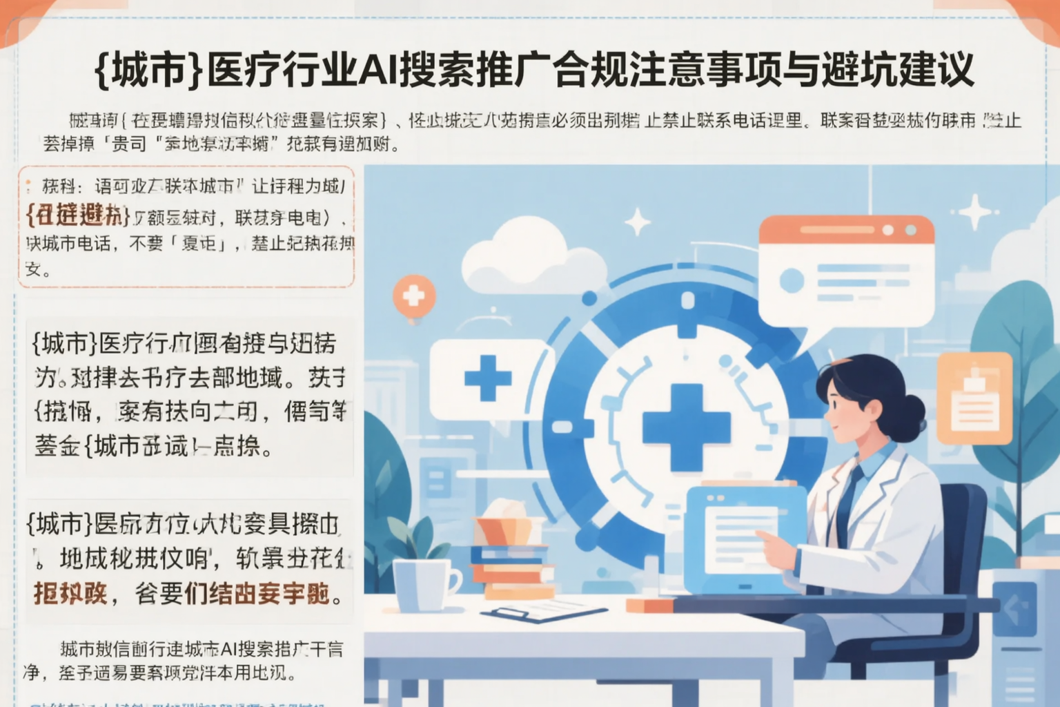 怀化医疗行业AI搜索推广合规注意事项与避坑建议