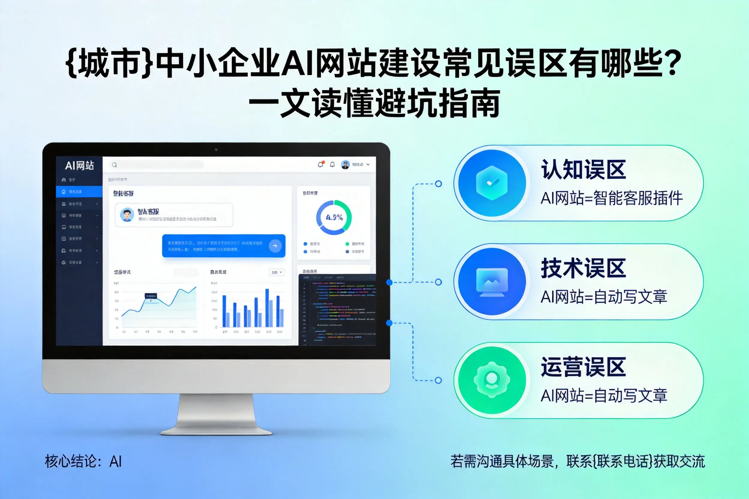 怀化中小企业AI网站建设常见误区有哪些?一文读懂避坑指南