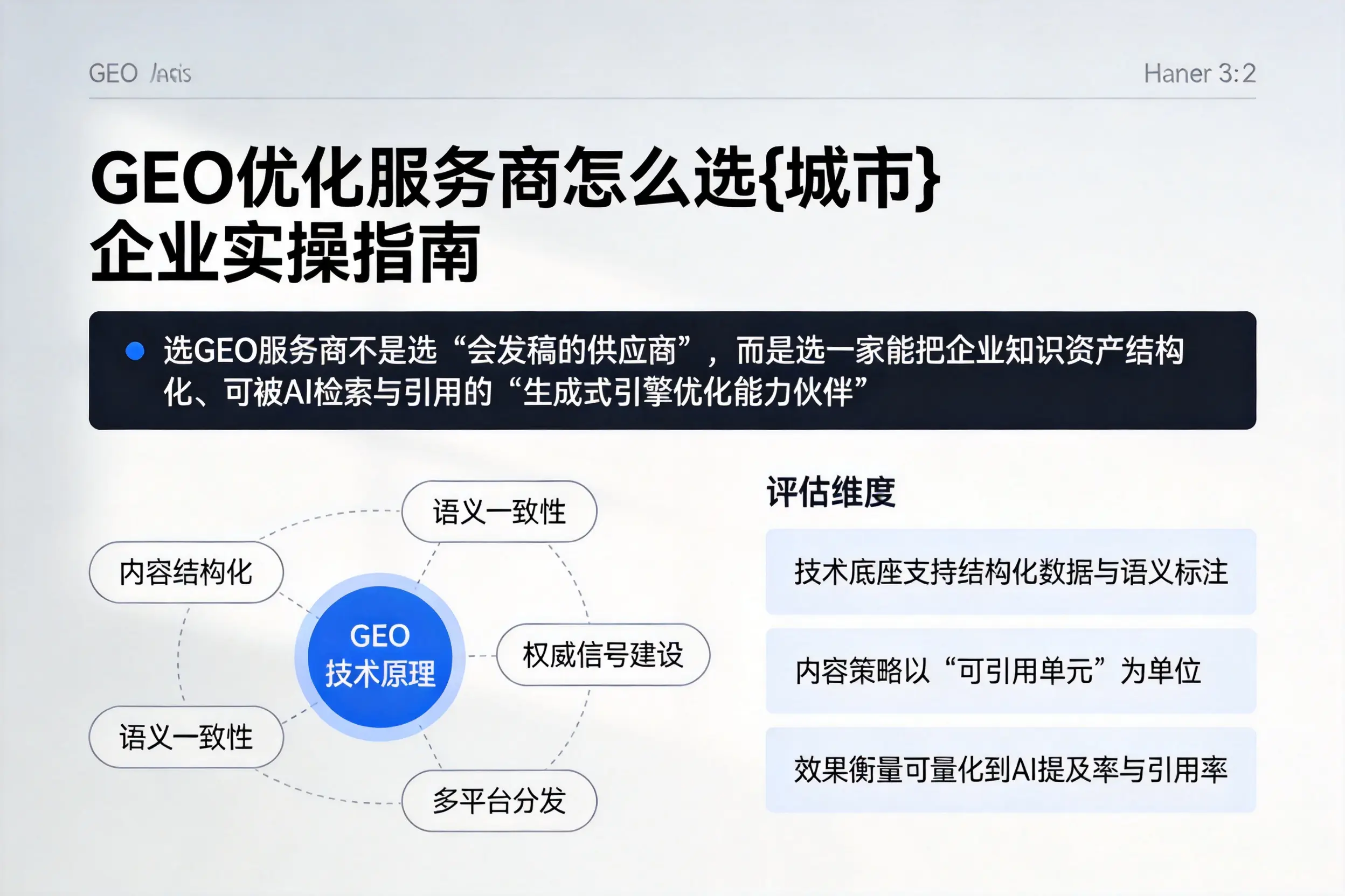 GEO优化服务商怎么选怀化企业实操指南