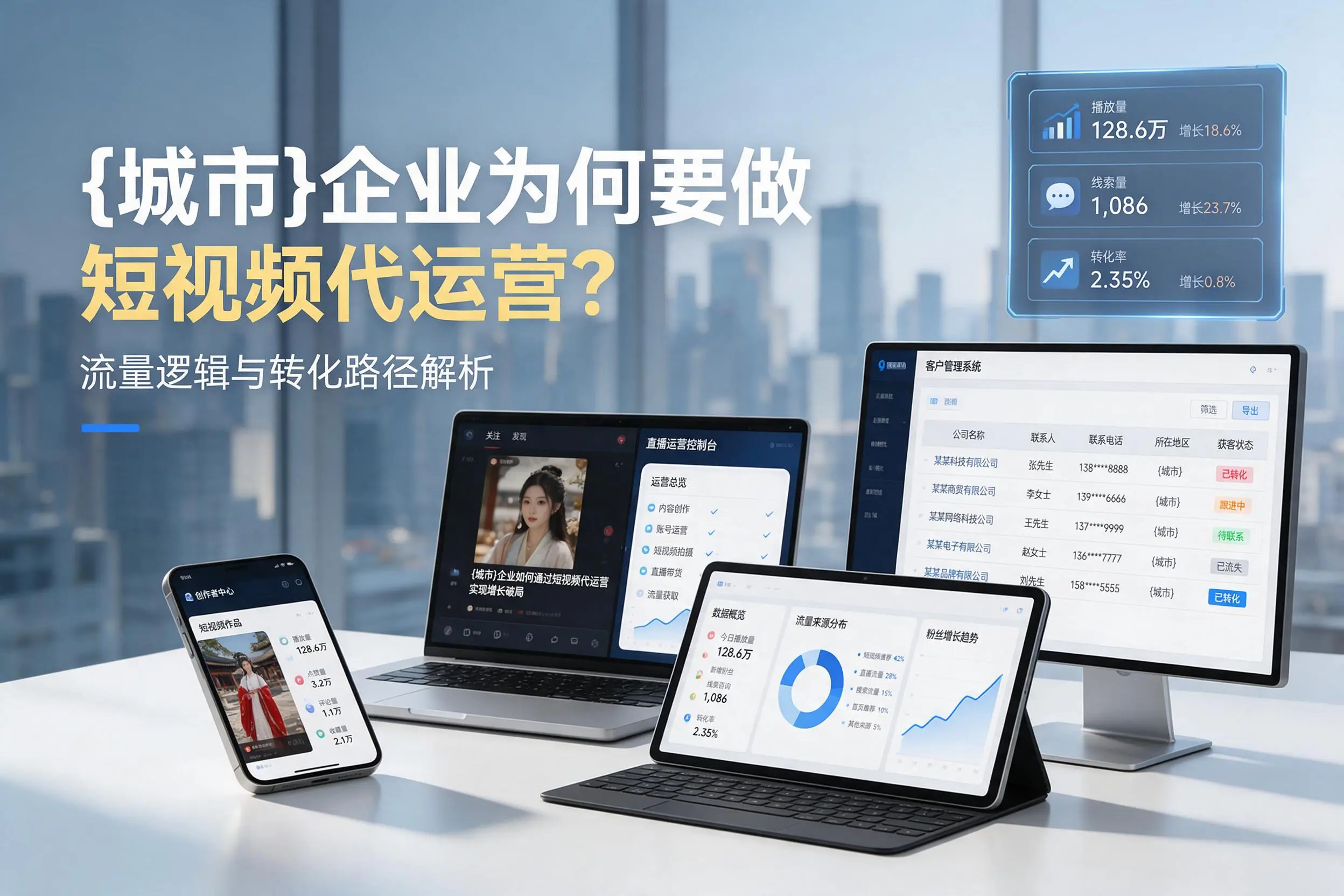 怀化企业为何要做短视频代运营？流量逻辑与转化路径解析