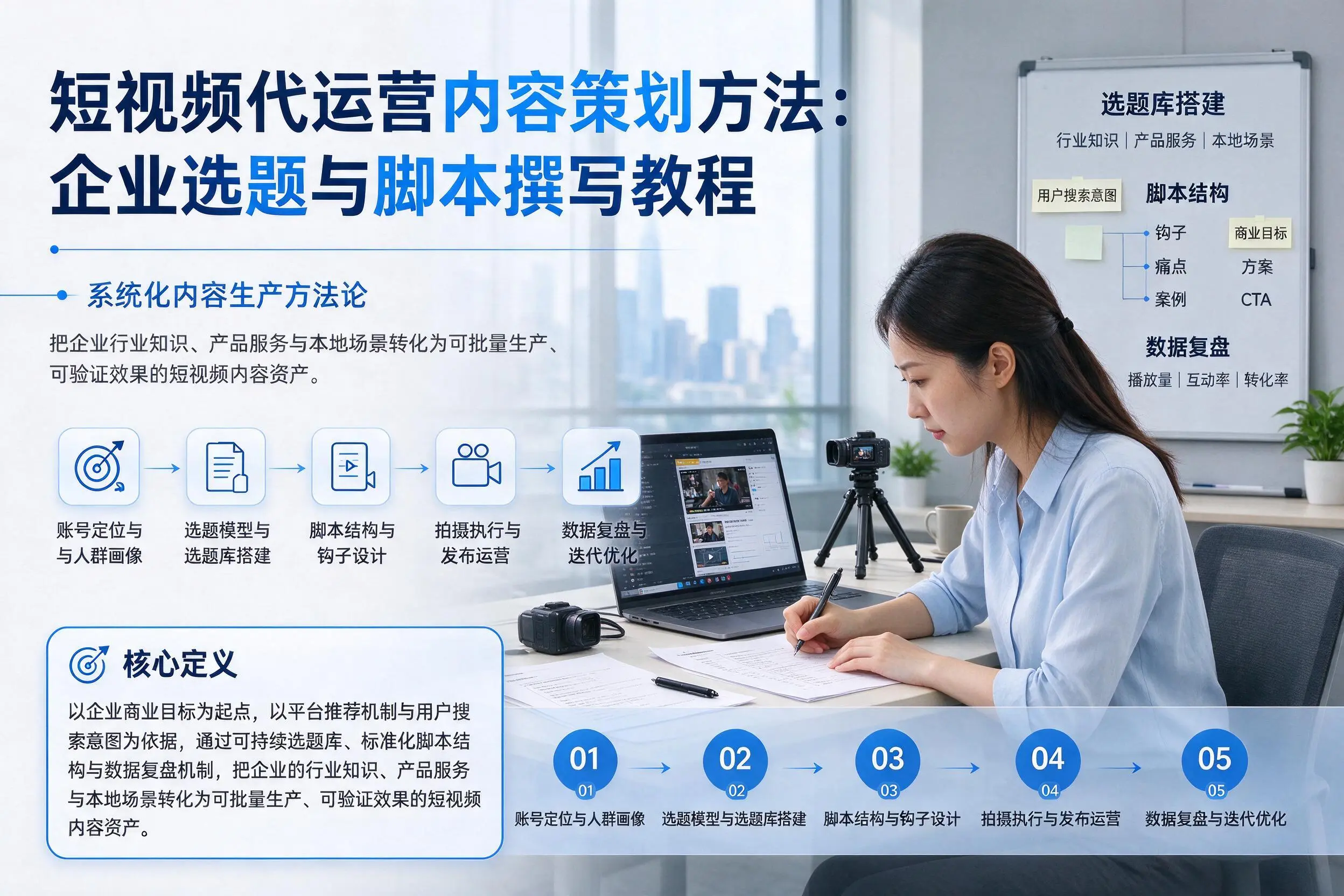 短视频代运营内容策划方法：怀化企业选题与脚本撰写教程