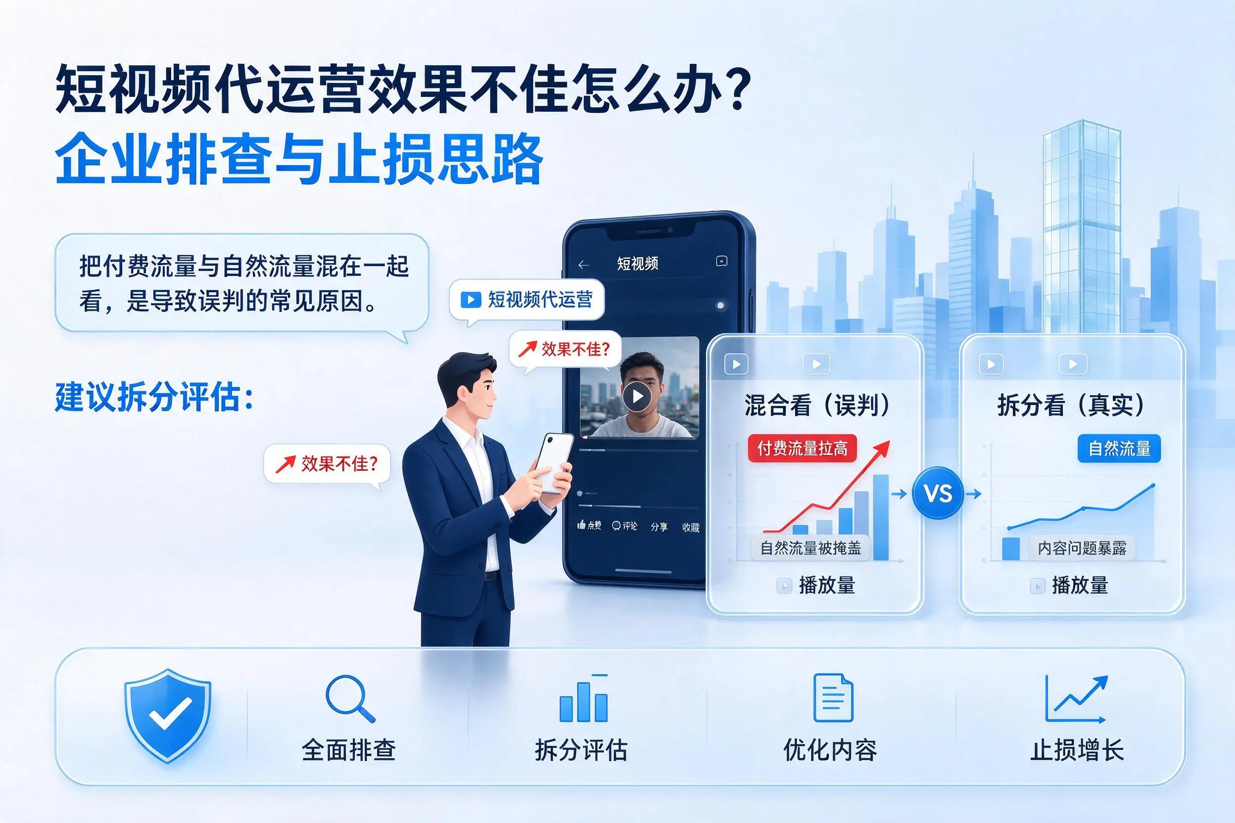 短视频代运营效果不佳怎么办?怀化企业排查与止损思路