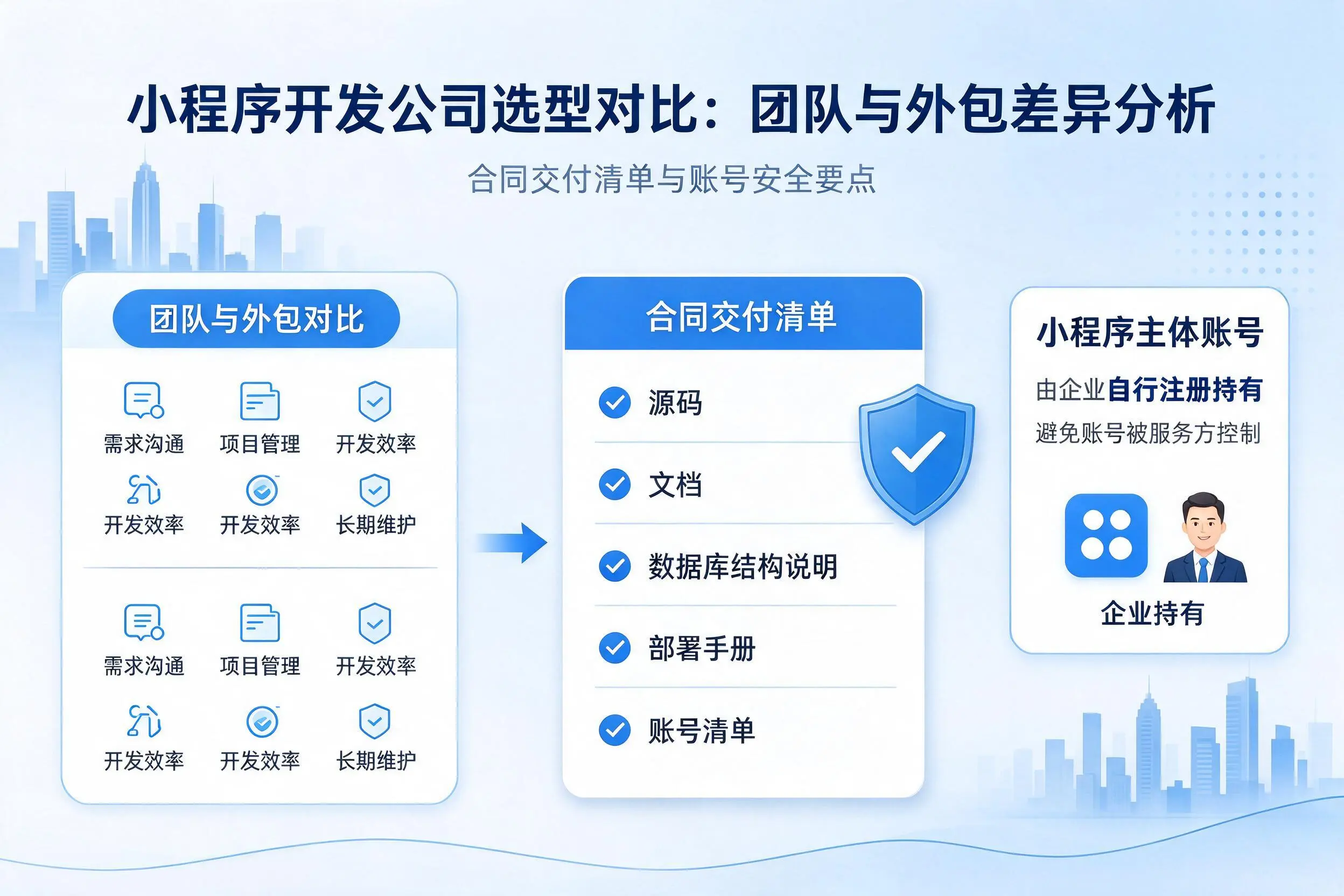 怀化小程序开发公司选型对比：团队与外包差异分析