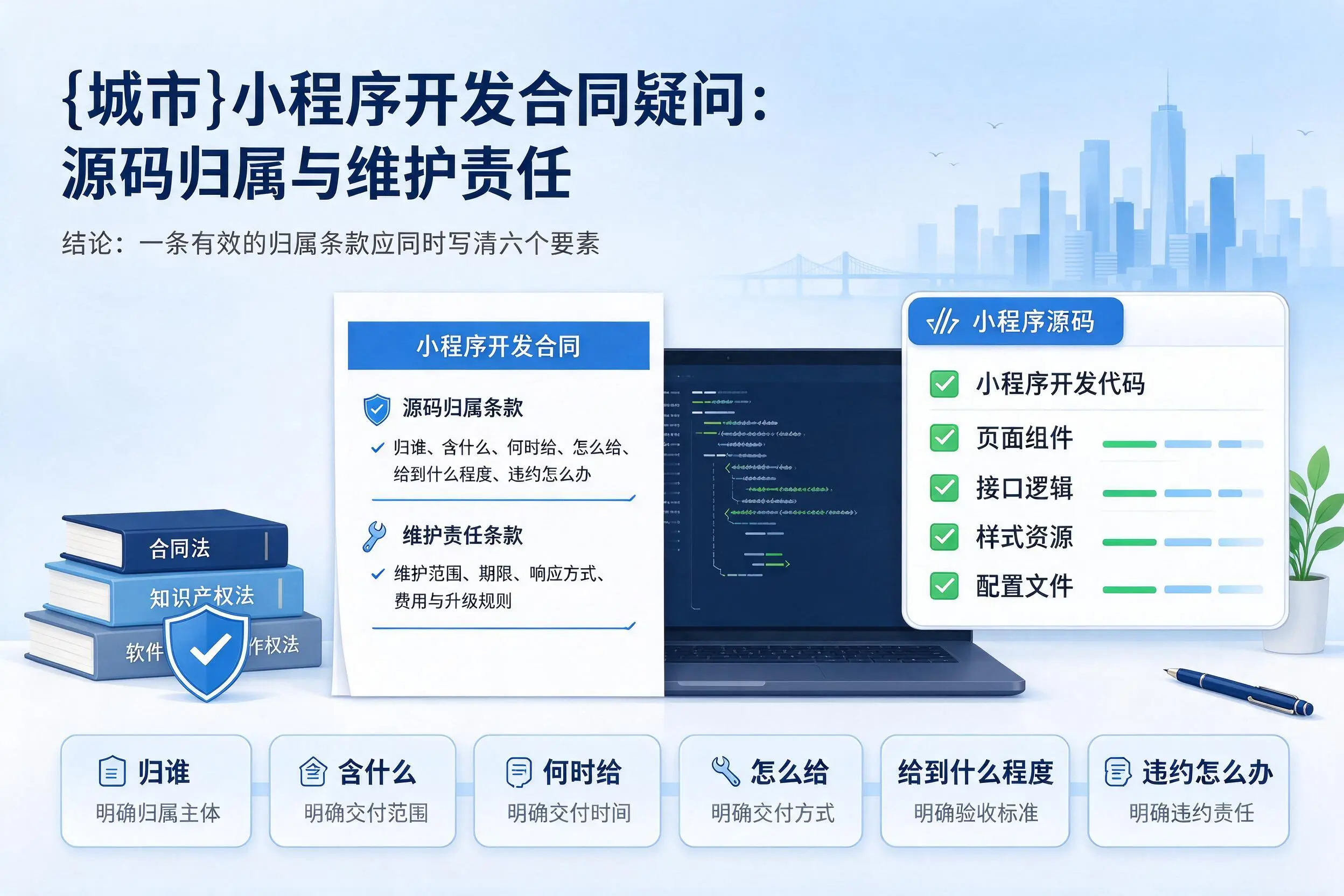 怀化小程序开发合同疑问：源码归属与维护责任