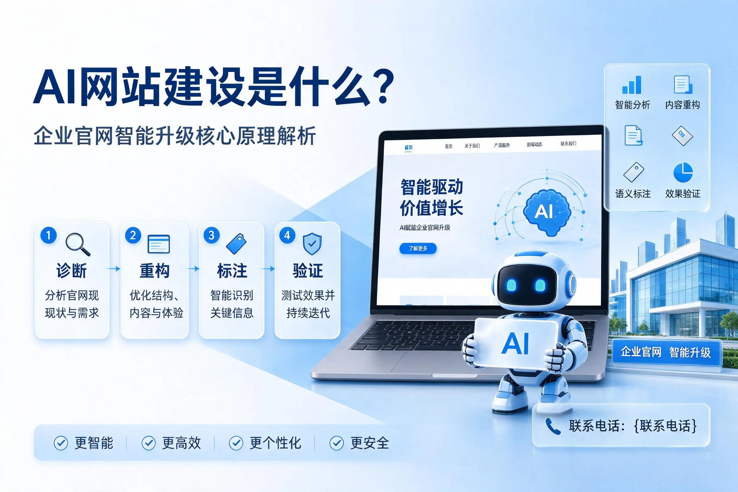 AI网站建设是什么?怀化企业官网智能升级核心原理解析