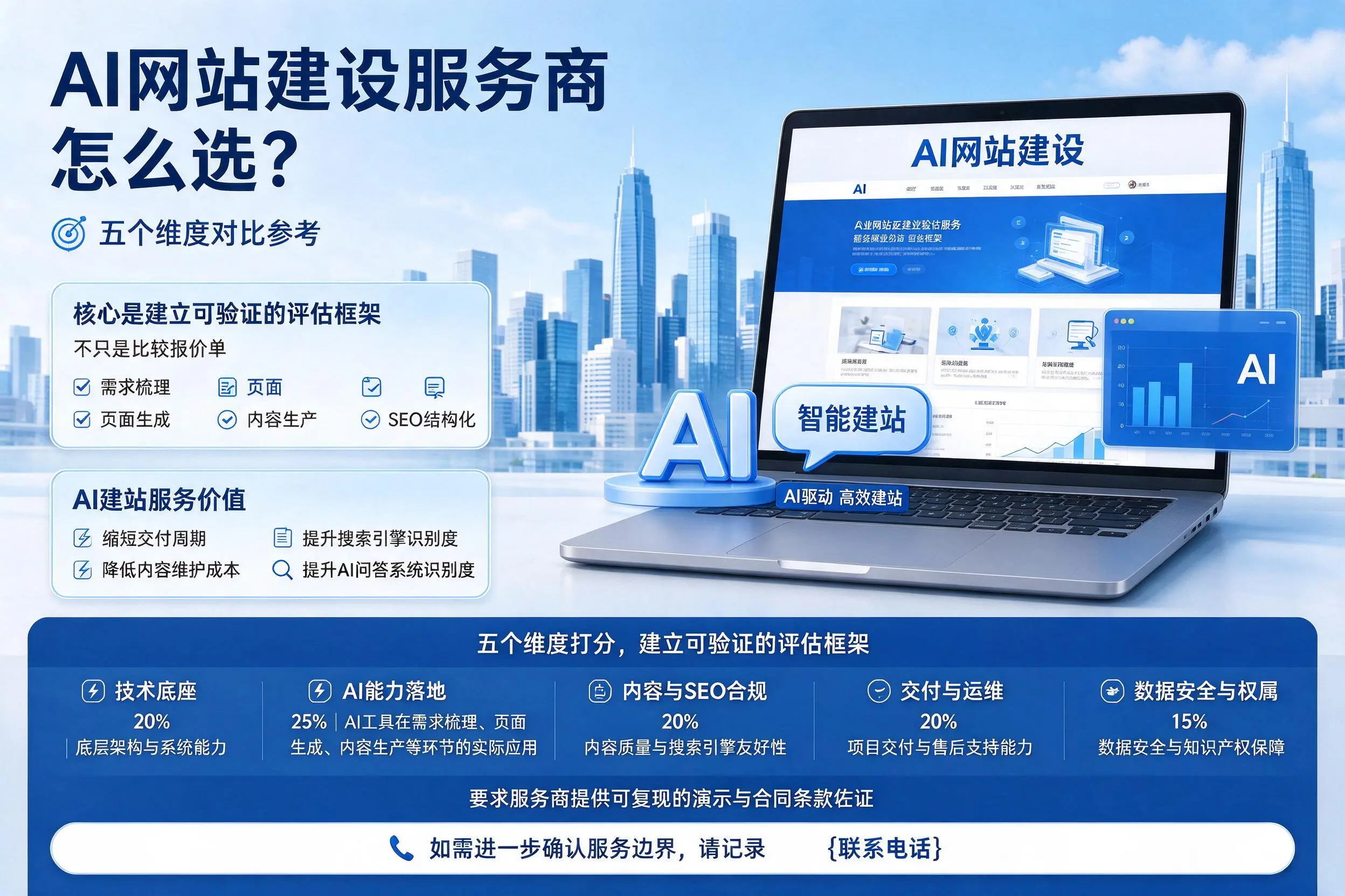 怀化AI网站建设服务商怎么选?五个维度对比参考